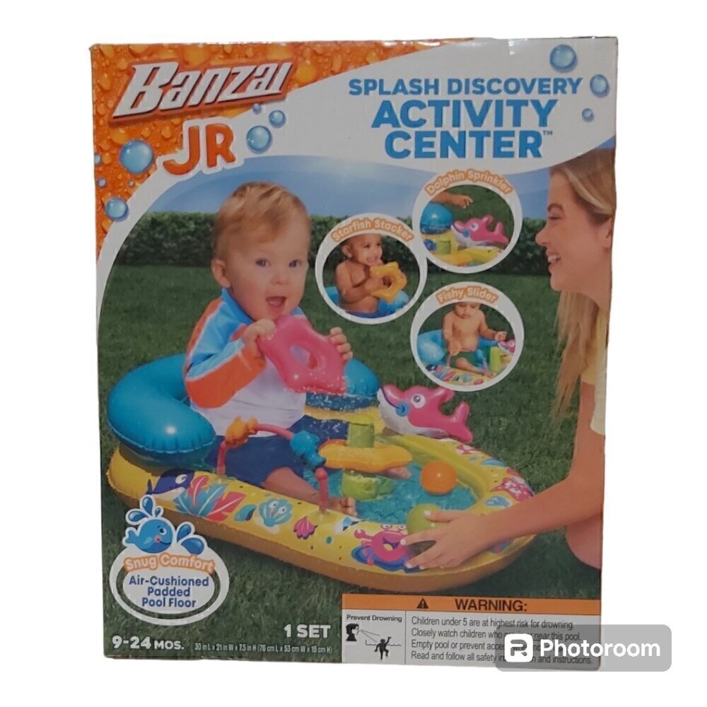 Banzai Jr. Splash & Discovery Activity Center - Perfect For Ages 9 - 24 Months